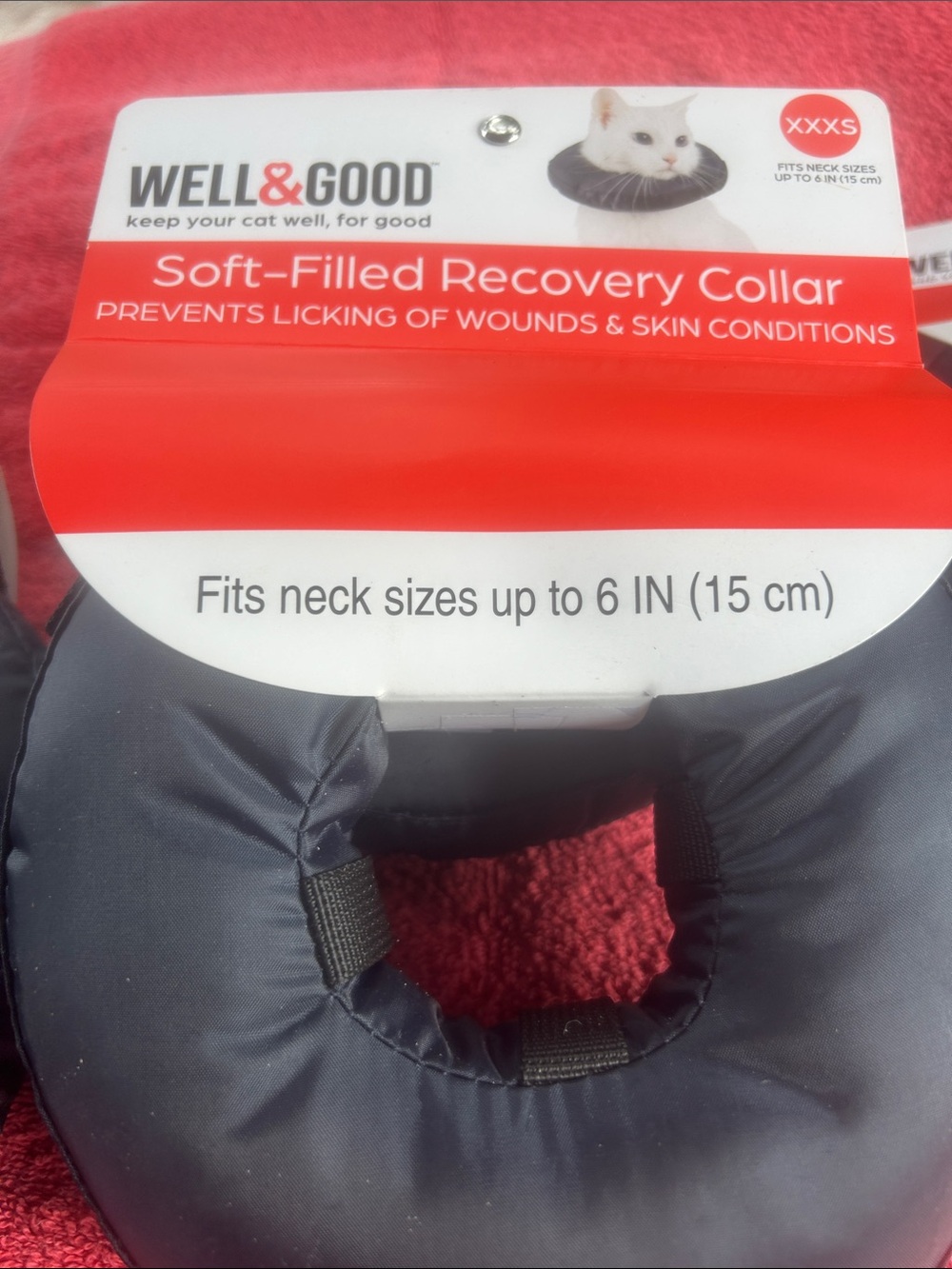 Soft-Filled Recovery Collar for kitties.